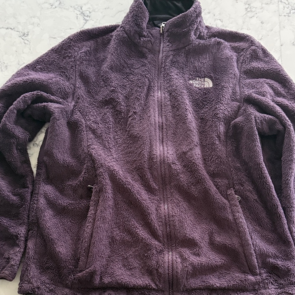 The North Face Women's Plush Purple Teddy Jacket